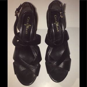 Cole Haan Black platforms size 7 1/2 B